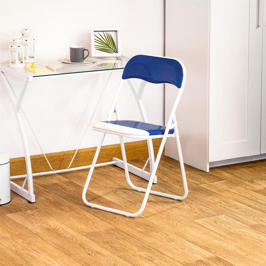 Blue Wave Padded Folding Chair - Pack of Six
