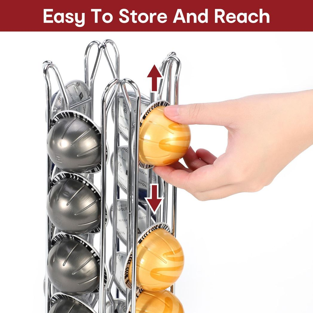 VINSANI CHROME 24 COFFEE POD STAND 1010279