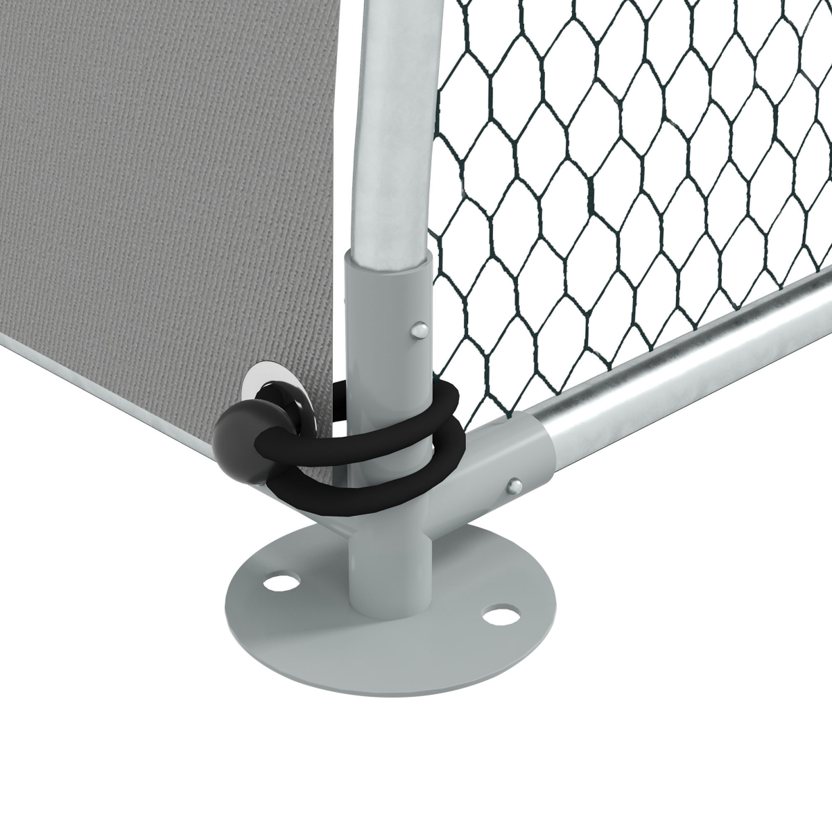PawHut Walk-In Chicken Run with Cover, for 4-6 Chickens, 3 x 1.9 x 2.2m