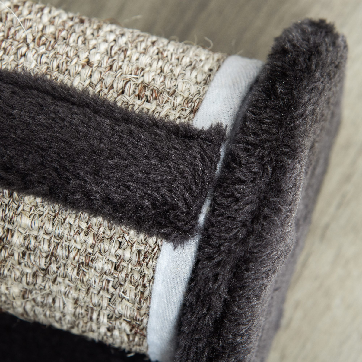 Cat Scratcher Sisal Scratching Pad Mat Board Kitten Toy w/ Roller Feather Teaser