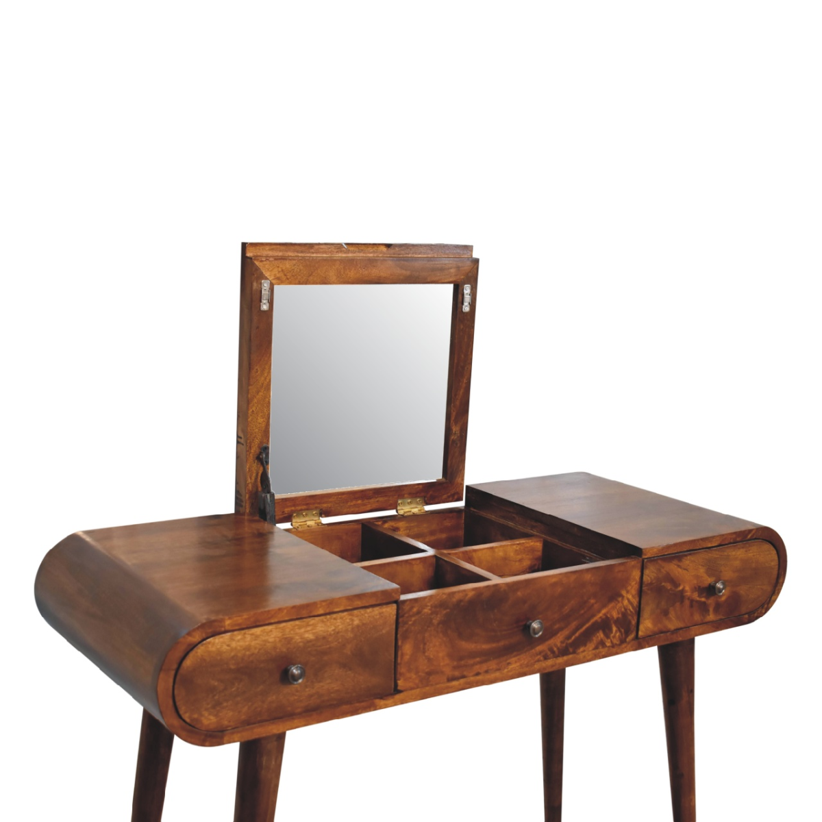 Artisan Furniture Solid Wood Chestnut Mirror Dressing Table
