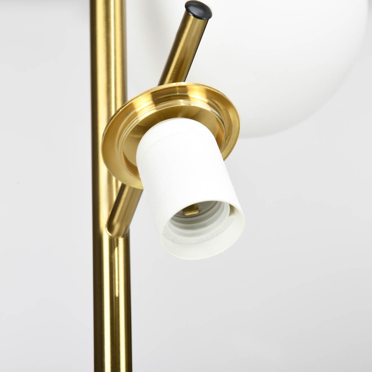 HOMCOM Modern Tree Floor Lamp with 3 Light, for Living Room Bedroom, Gold