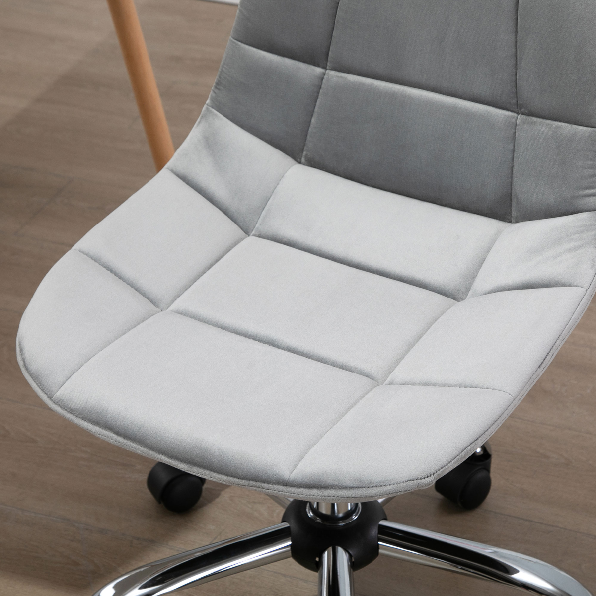 Ergonomic Office Chair with Adjustable Height for Home Office, Grey Vinsetto