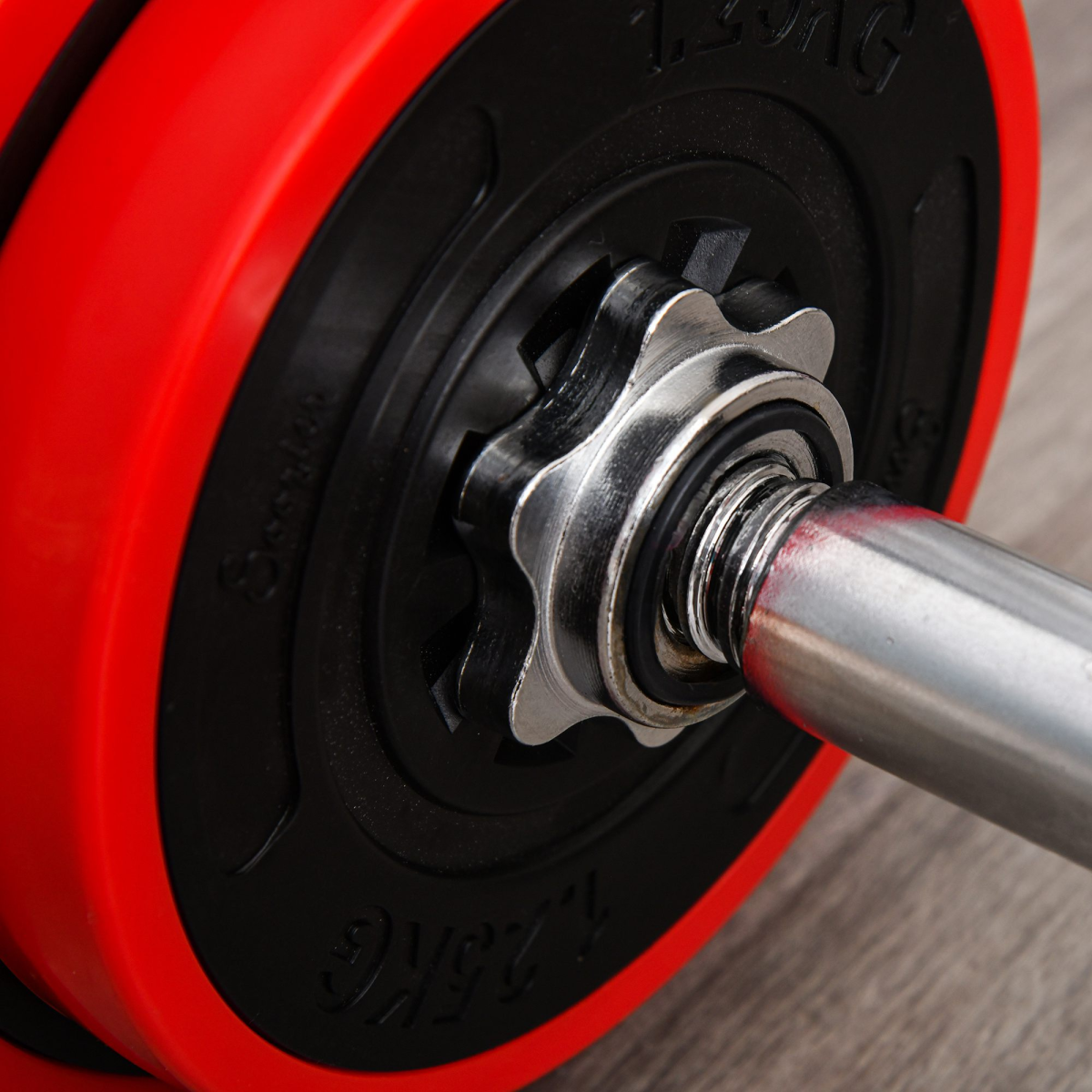 20KGS Dumbbell & Barbell Adjustable Ergonomic Set Exercise in Home Gym HOMCOM