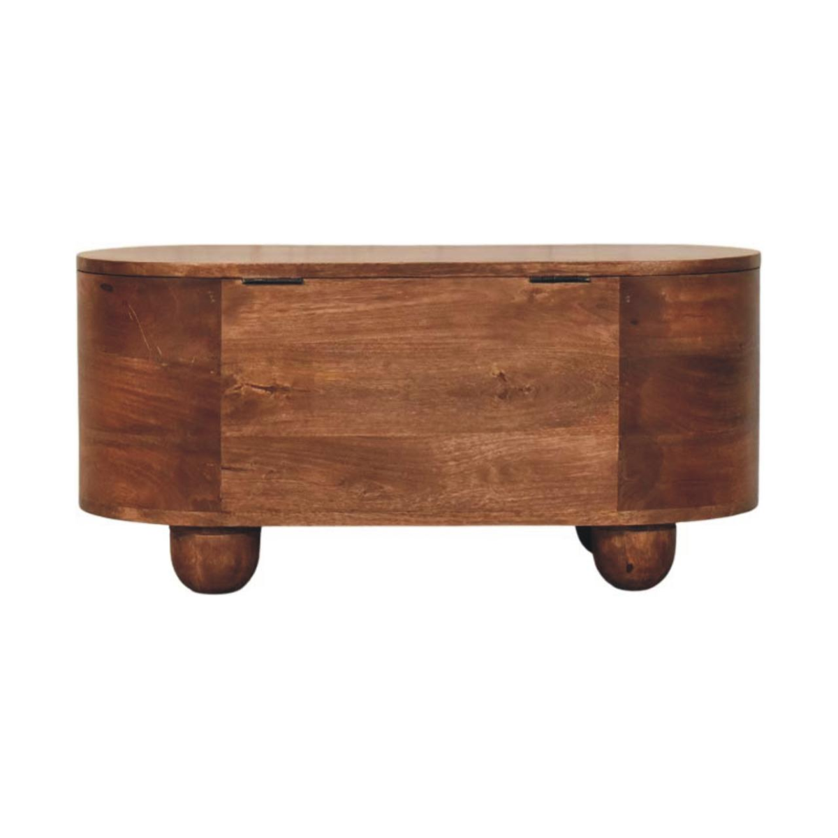 Artisan Furniture Solid Wood Curva Storage Trunk, Brown