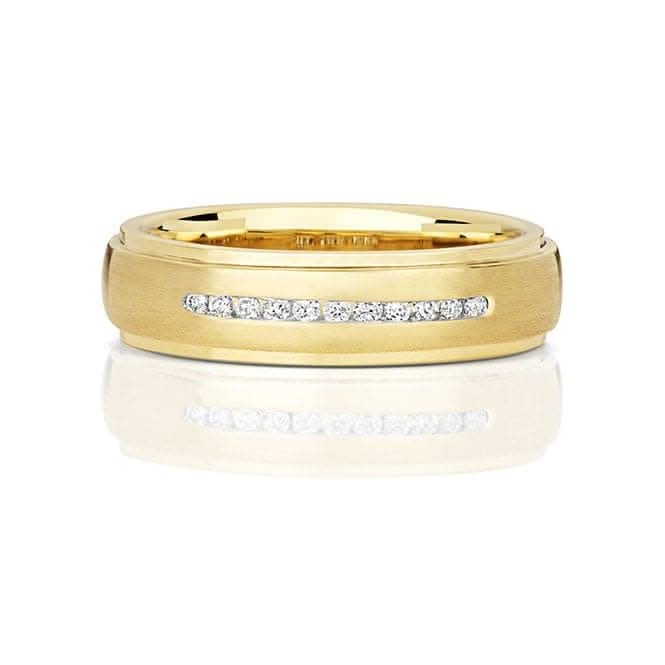 Wedding Band 9ct Diamond Wedding 11D Edge 6.0mm Ring RD706