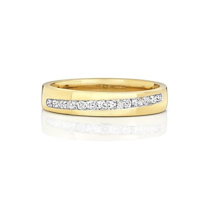 Wedding Band 9ct Diamond Wedding 13D Crossover 3.9mm Ring RD709