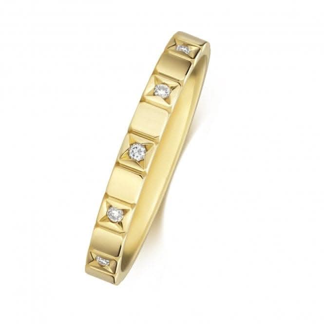 Wedding Band 9ct Gold Diamond Wedding Ring RD737