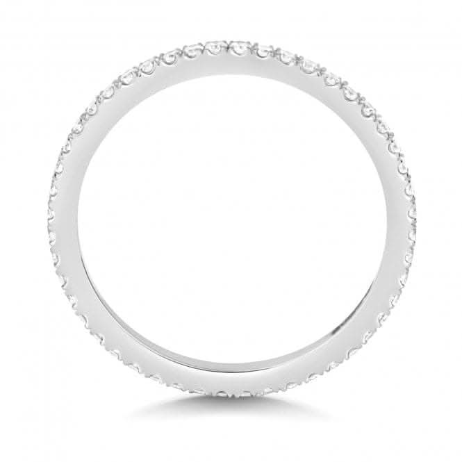 Wedding Band 9ct White Gold Diamond Full Eternity Ring WQ277W/I