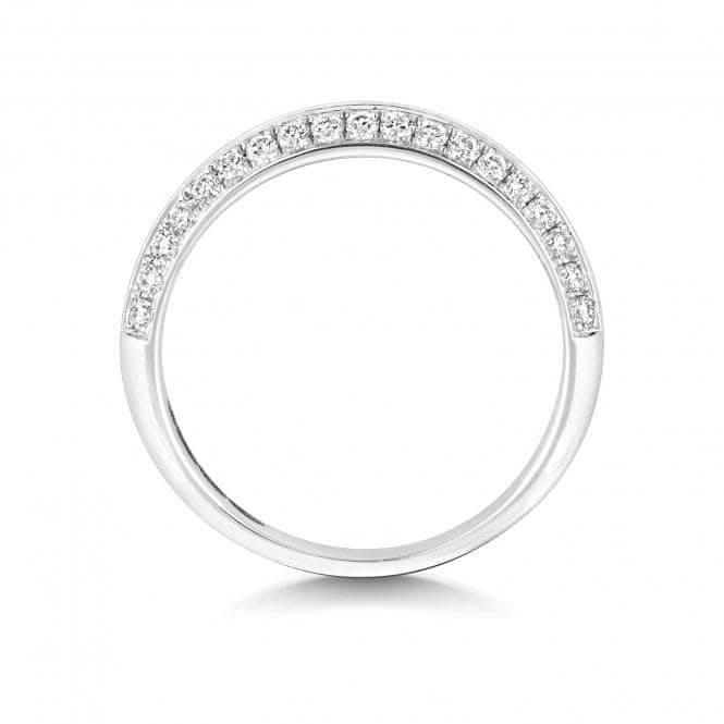 Wedding Band 9ct White Gold Diamond Half Eternity Ring WQ273W