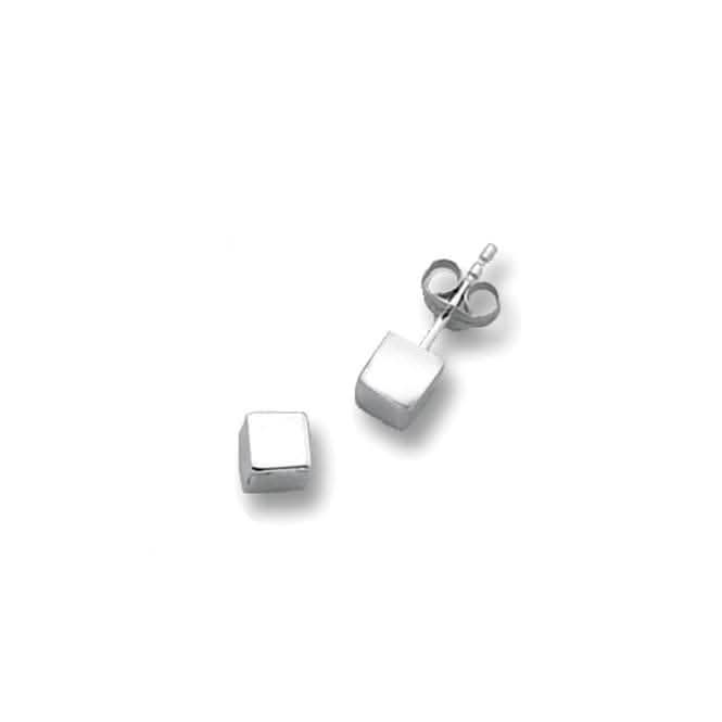 9ct Whitecube Shimmering Stud Earrings ES262SW