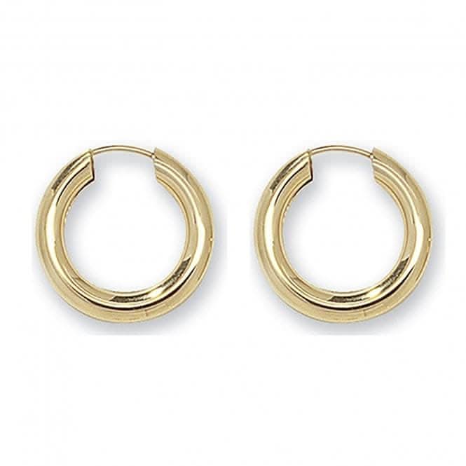 9CT Yellow Gold 12mm Sleepers ES130