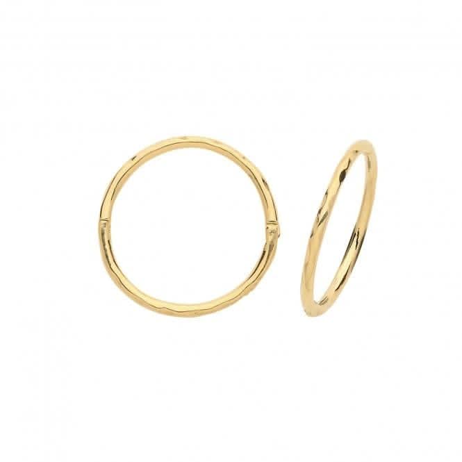 9ct Yellow Gold Hinged Hoops Earrings ER1168