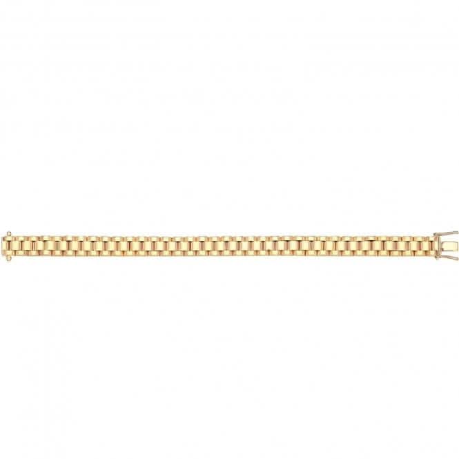9ct Yellow Gold Watch Strap Bracelet