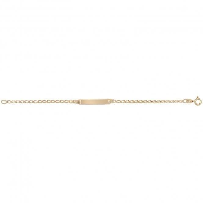 9CT Yellow Gold Baby ID Bracelet BR240