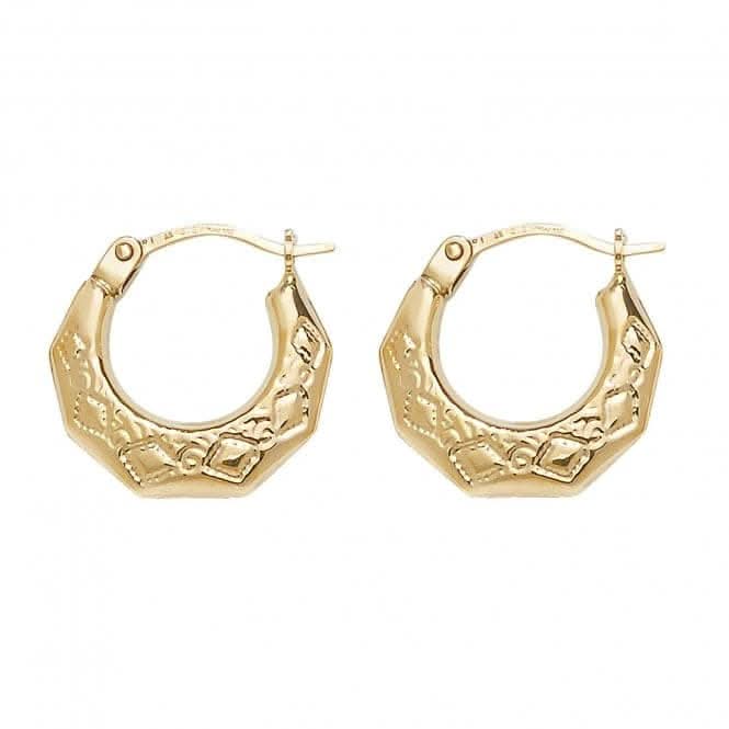 9ct Gold Babies Creole Earrings ER065