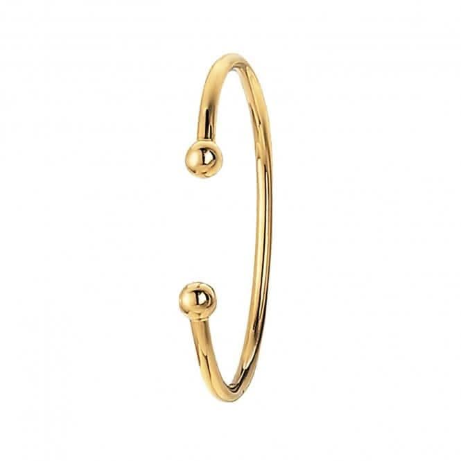 9ct Yellow Gold Babies Torc Bangle BN129