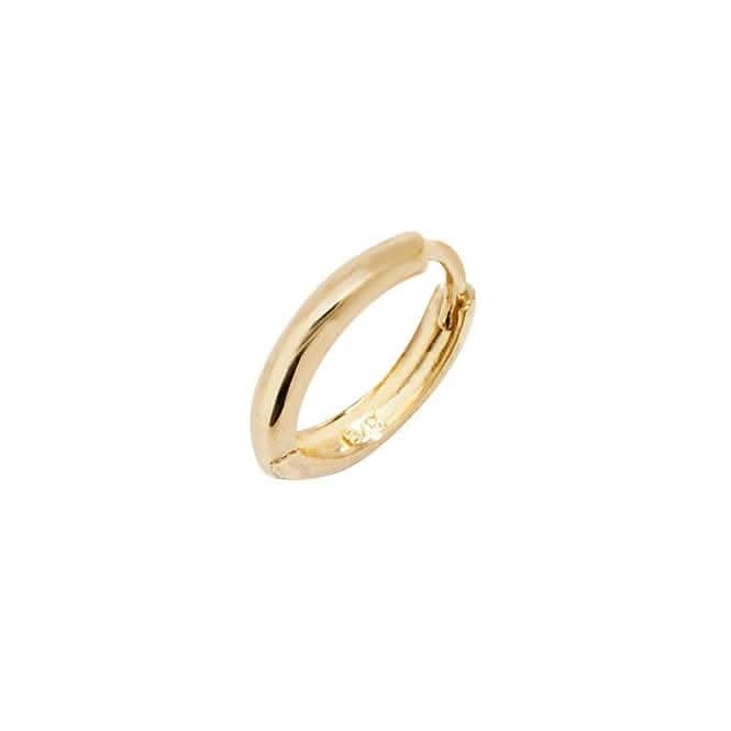 9ct Yellow Gold Plain Cartilage Hoop Earring ES957
