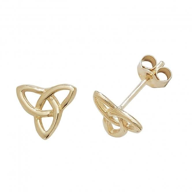 9ct Yellow Gold Celtic Stud Earrings ES410