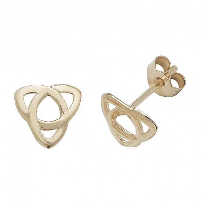 9ct Yellow Gold Celtic Stud Earrings ES411