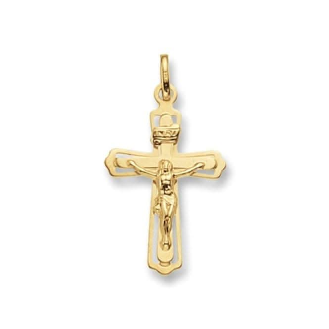 9ct Yellow Gold Crucifix Pendant PN110