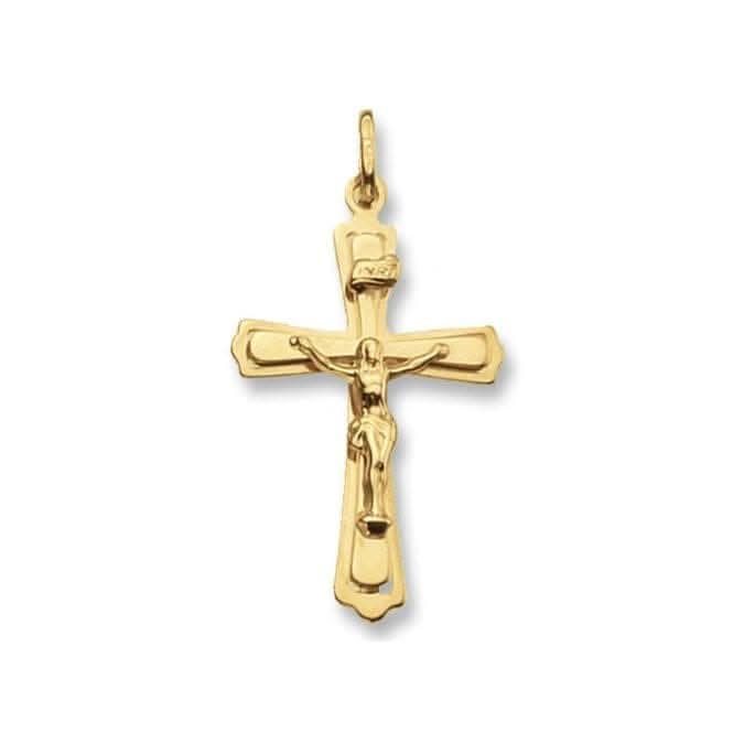 9ct Yellow Gold Crucifix Pendant PN111