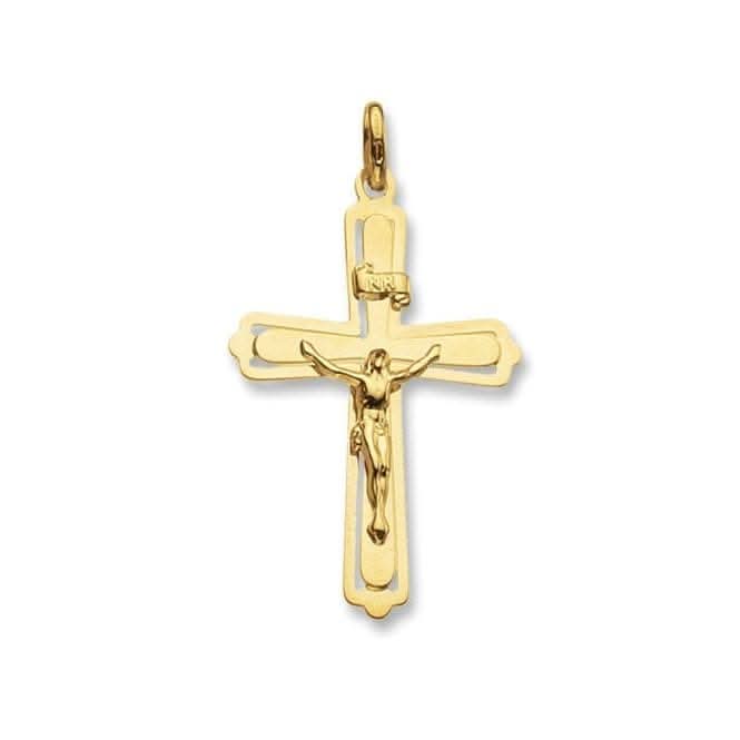 9ct Yellow Gold Crucifix Pendant PN113