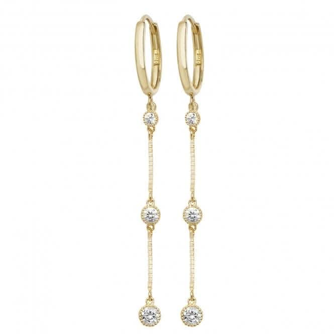 9ct Yellow Gold Drop Earrings ER1121