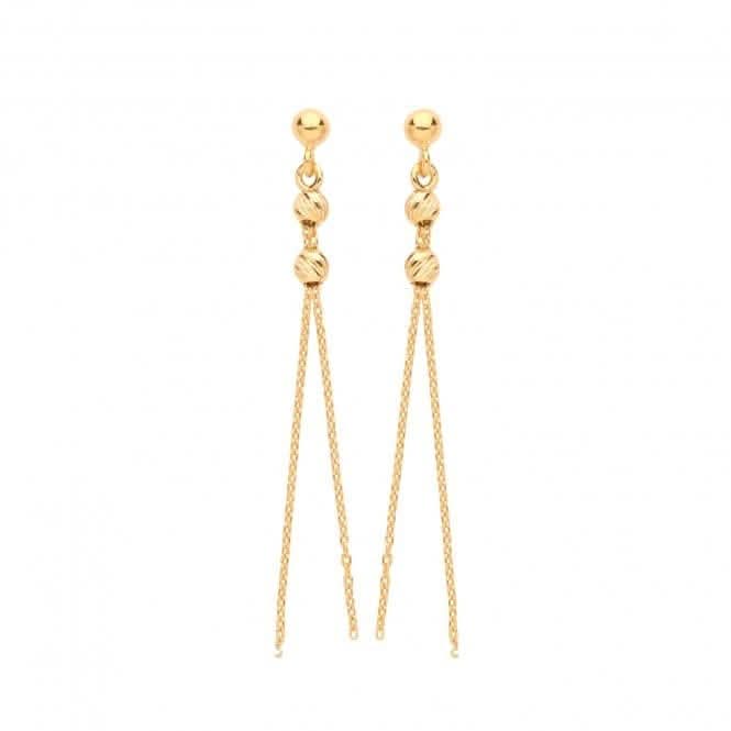 9ct Yellow Gold Drop Earrings ES638