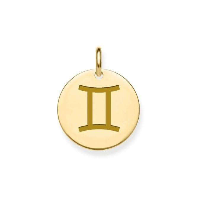 9ct Yellow Gold Gemini Zodiac Pendant PN1293