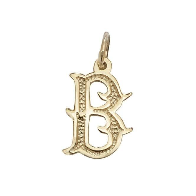 9ct Yellow Gold Gothic Initial Pendant PN527/B