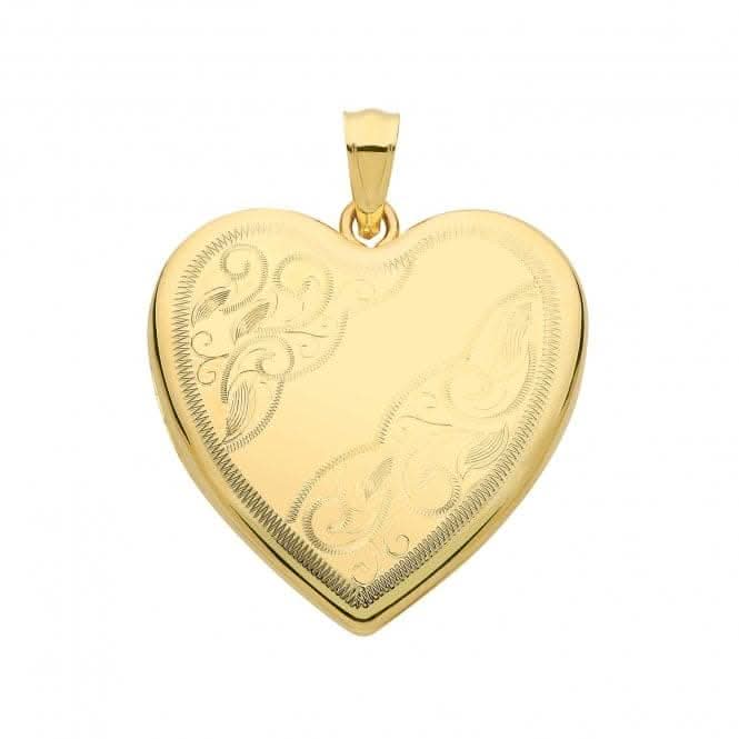 9ct Yellow Gold Heart Locket PN1107