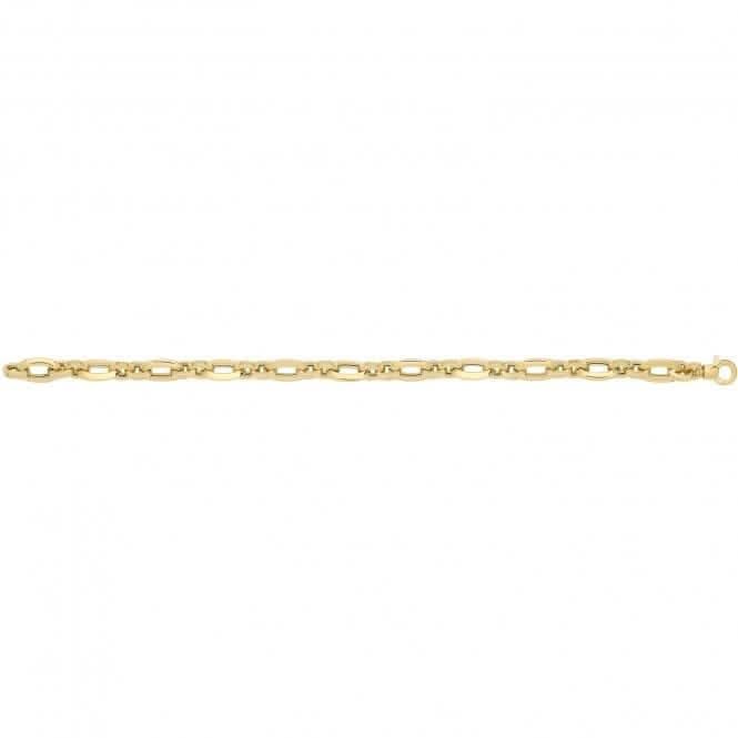 9CT Yellow Gold Hollow Bracelet BR686
