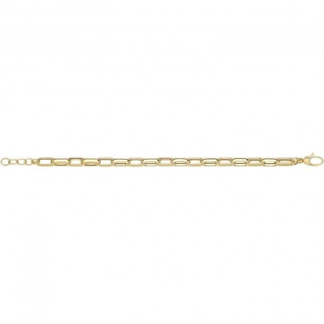 9ct Yellow Gold Hollow Bracelet NK445B