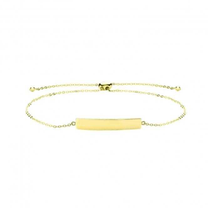 9ct Yellow Gold ID Pull Style Bracelet BR641