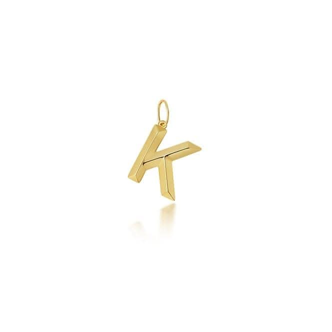 9ct Yellow Gold Initial Pendant PN1069/K