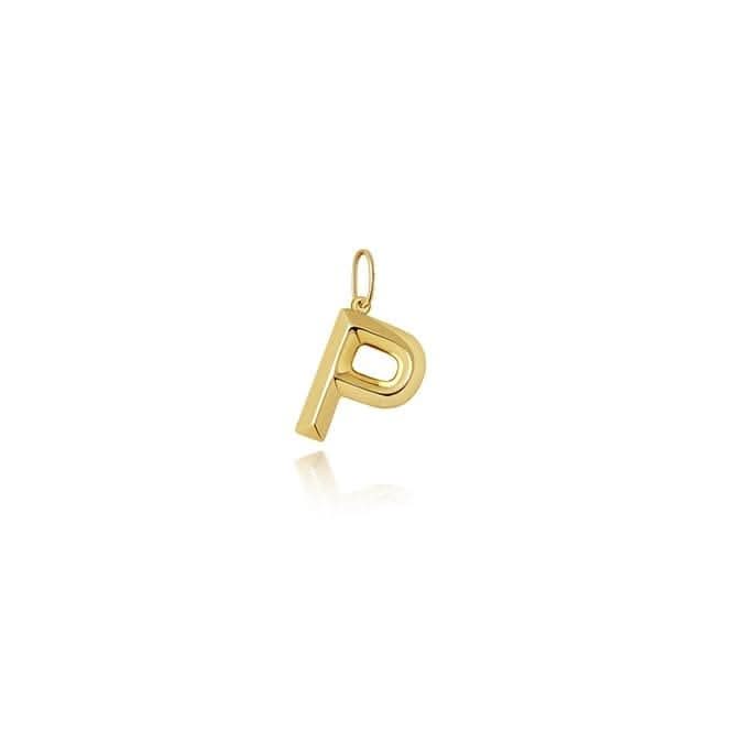 9ct Yellow Gold Initial Pendant PN1069/P