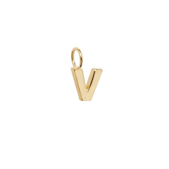 9ct Yellow Gold Initial Pendant PN1070/V