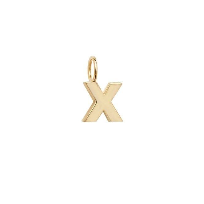 9ct Yellow Gold Initial Pendant PN1070/X