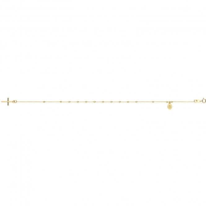 9ct Yellow Gold Ladies Rosary Bracelet NK406B