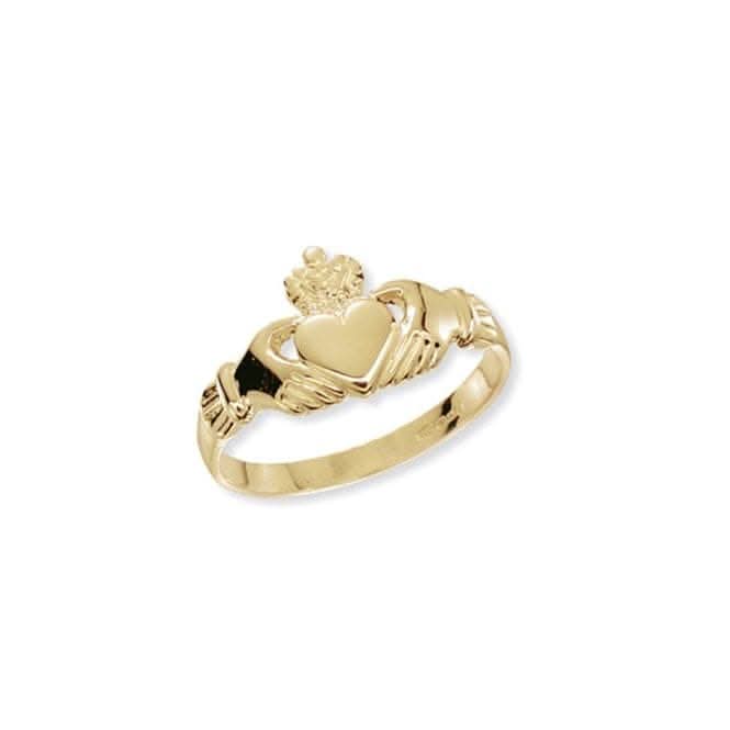 9ct Yellow Gold Ladies Claddagh Ring RN220