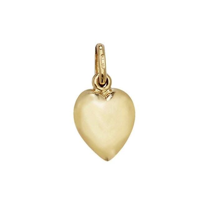 9ct Yellow Gold Medium Heart Pendant PN266