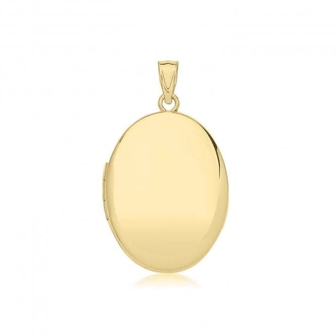 9ct Yellow Gold Plain Oval Locket PN1319
