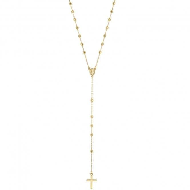 9ct Yellow Gold Rosary Necklet NK112