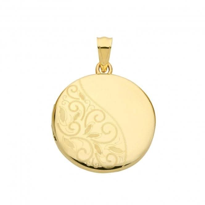 9ct Yellow Gold Round Locket PN1113