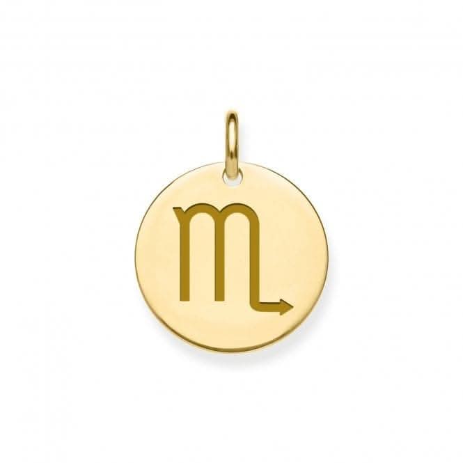 9ct Yellow Gold Scorpio Zodiac Pendant PN1298