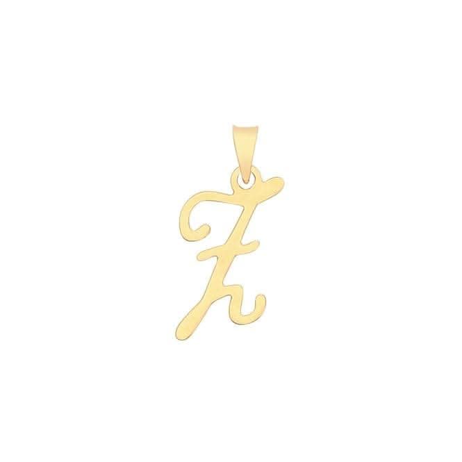 9ct Yellow Gold Script Initial Pendant PN1220/Z