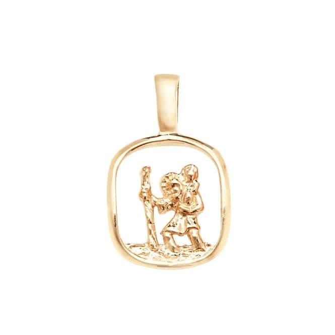 9ct Yellow Gold St Christopher Pendant PN1051