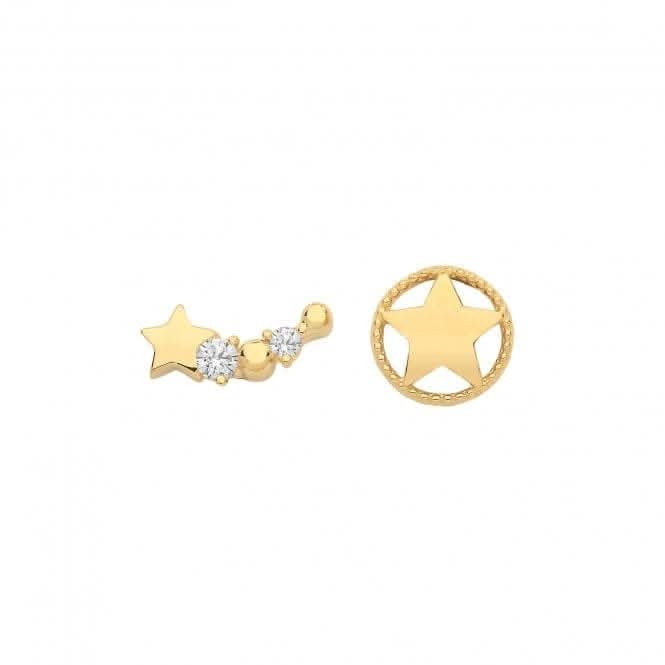 9CT Yellow Gold Stud Earrings ES1632