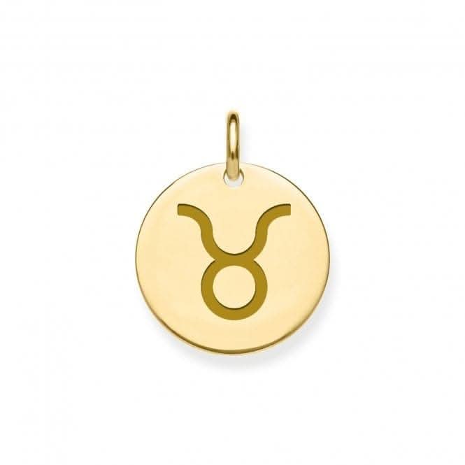 9ct Yellow Gold Taurus Zodiac Pendant PN1292